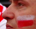 Czerwiec 2012 - tata w strefie kibica podczas meczu Polska - Czechy, fot.Małgosia (neurokucharka)