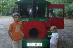 Dojechaliśmy na dziką plażę, a lokomotywa to chyba przerobiony ...