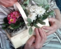 Styczeń - Z okazji Dnia Babci Marek wykonał i podarował piękną kompozycję z kwiatów