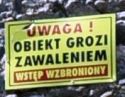 Sierpień - Zamek w Ząbkowicach grozi, ale nie Frankensteinem a zawaleniem.